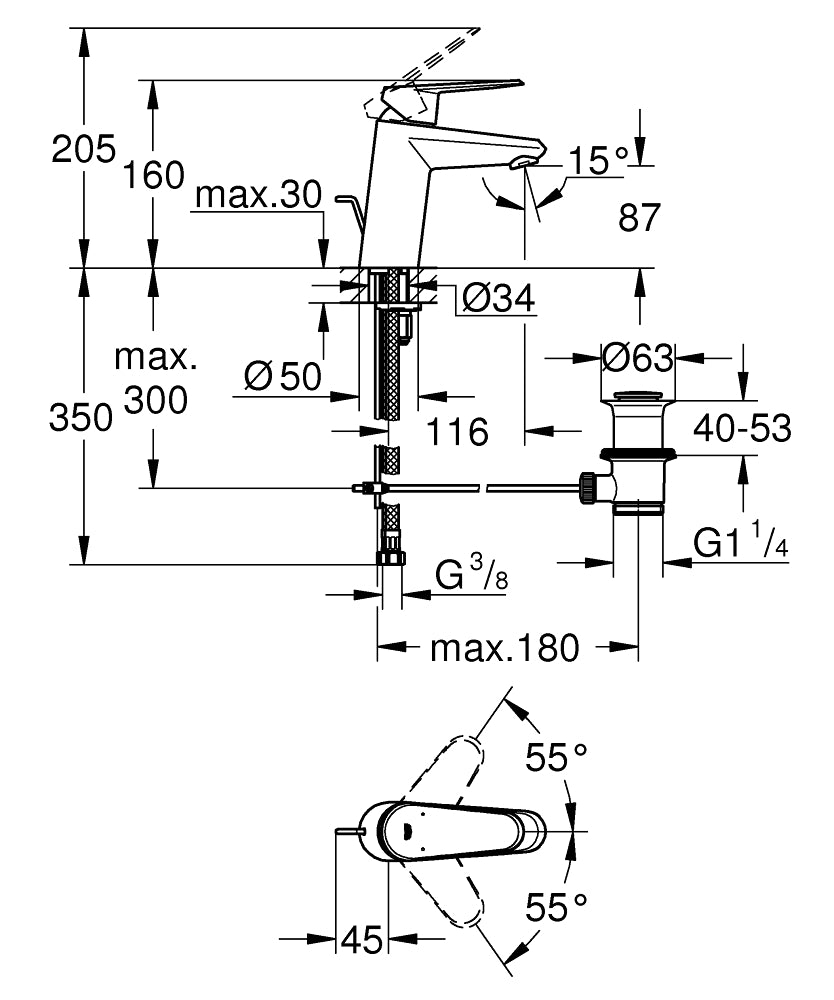 Vòi chậu Grohe 33190002