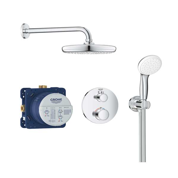 Bộ sen âm tường ổn nhiệt Tempesta 210 Grohe 34727000