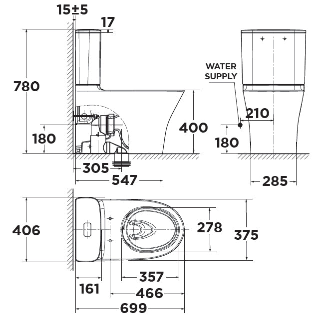 Bồn cầu hai khối American Standard Signature 2622-WT