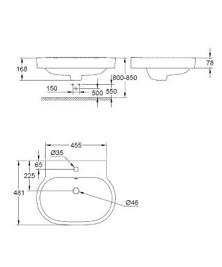 Chậu đặt bàn Grohe Eurocosmo 39291000