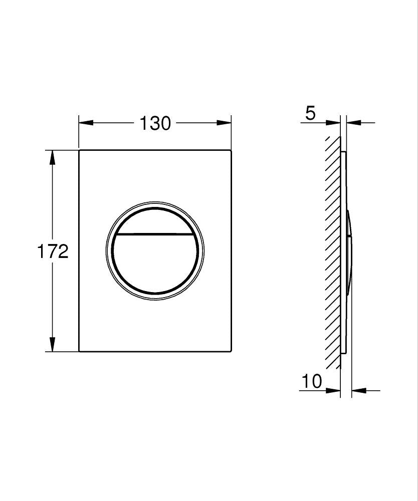 Nút nhấn xả bàn cầu Grohe Nova Cosmopolitan S 37601GL0