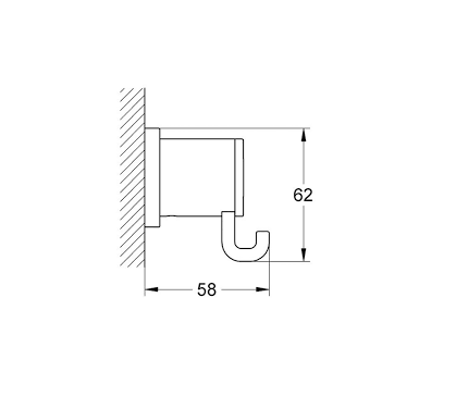 Móc áo Grohe Allure 40284000