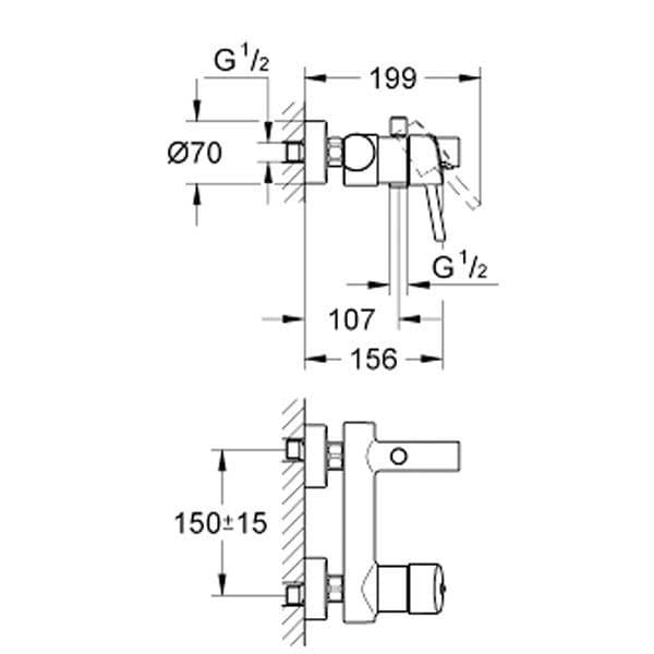 Bộ trộn nổi Grohe Concetto 32211001