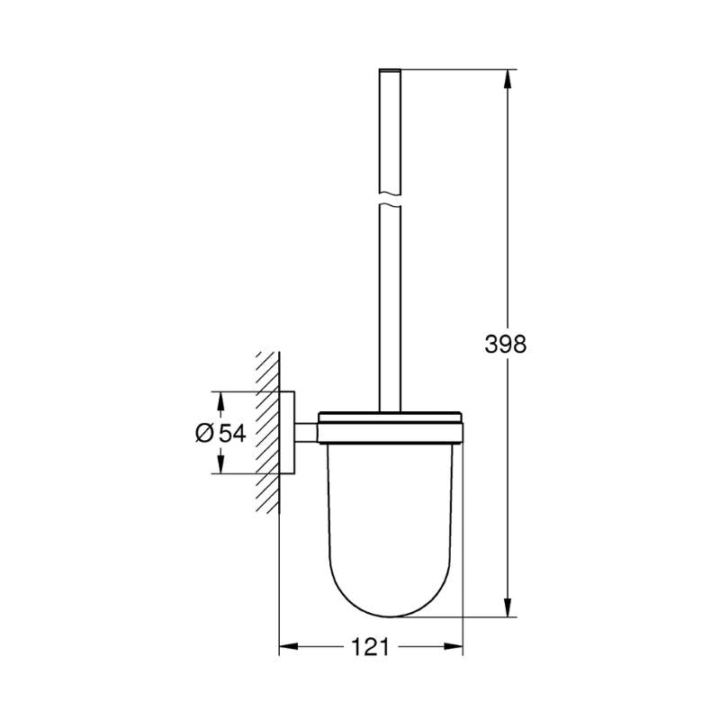 Bộ cọ tolet Grohe Essentials 40374GN1