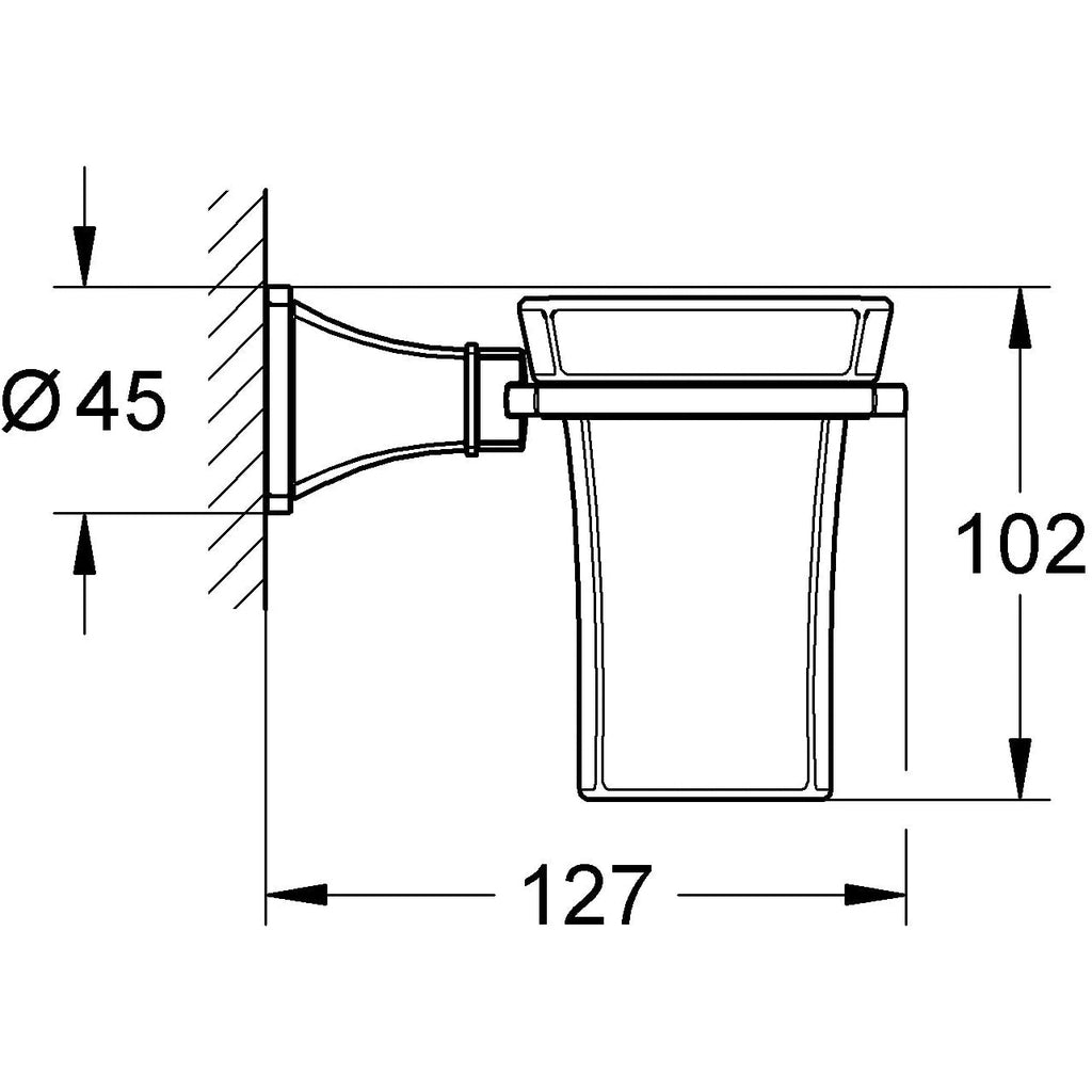 Giá đỡ với cốc gốm Grohe Grandera 40626000 GROHE SPA