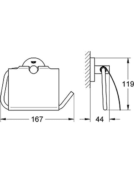 Móc giấy vệ sinh Grohe Essentials 40367001