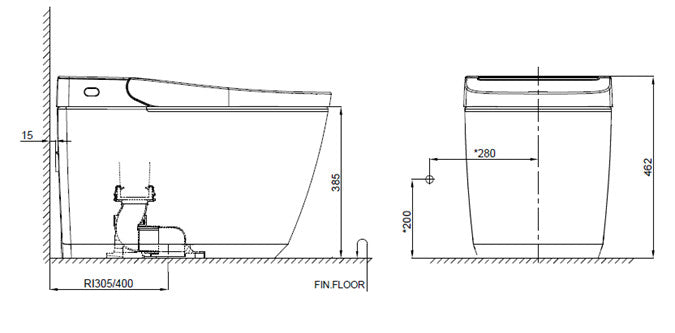 Bàn cầu một khối đặt sàn Grohe IGINA 5000 36543SH0