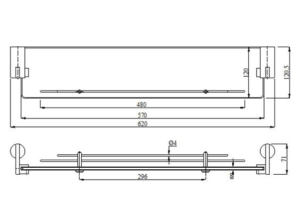 Kệ kính BAO M6-602