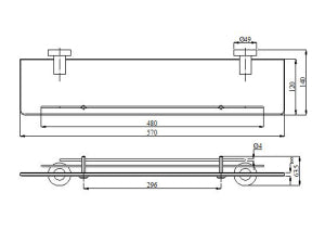 Kệ kính BAO M7-702