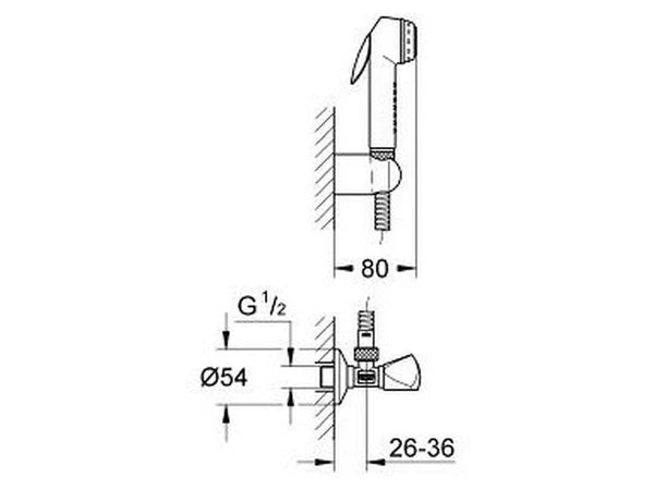 Bộ dây xịt Grohe 27802IL0