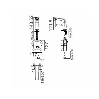 Vòi chậu cảm ứng American Standard AccuStream WF-3008 (1130080000) Size S