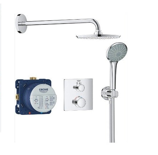 Bộ sen âm tường ổn nhiệt Tempesta 210 Grohe 34734000