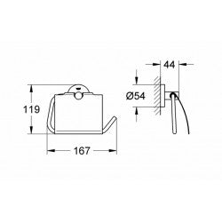 Móc giấy vệ sinh Grohe Essentials 40367000
