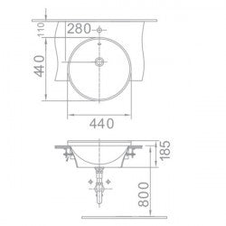 Chậu bán âm American Standard VF-0333
