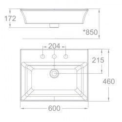 Chậu rửa đặt bàn American WP-F525.3H