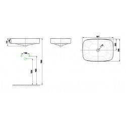 Chậu rửa đặt bàn American WP-0628