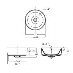 Chậu đặt bàn American Standard 0509-WT