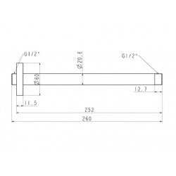 Thanh nối bát sen gắn trần American Standard FFAS9908