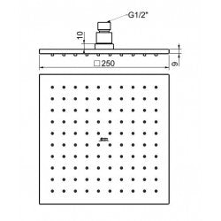 Đầu sen phun mưa vuông American Standard FFASS038