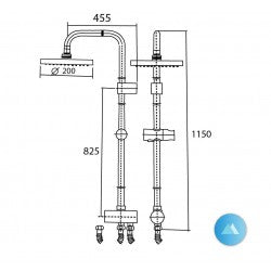 Cây sen tắm American Standard WF-9071