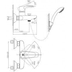 Sen vòi nóng lạnh Inax BFV-1113S-4C