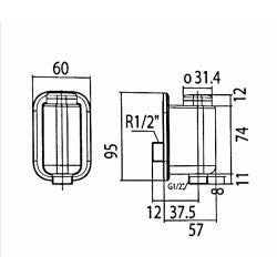 Vòi tắm sen lạnh American Standard WF-T825
