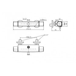 Vòi sen tắm gắn tường American Standard WF-0715 + A-0017