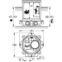 Bộ âm xả bồn Grohe 29086000