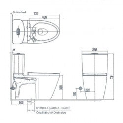 Bàn cầu hai khối Inax AC-602VAN