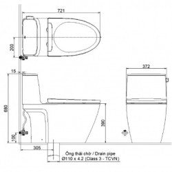 Bồn cầu một khối Inax AC-912VN/BW1
