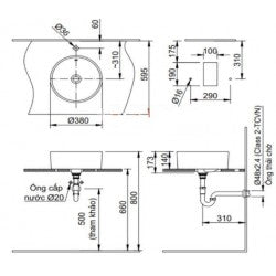 Chậu đặt bàn Inax AL-295V