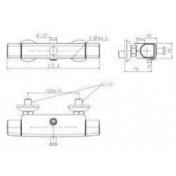 Vòi sen tắm gắn tường American Standard WF-0715W