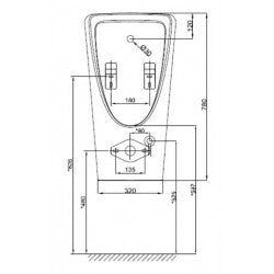 Bồn tiểu nam treo tường American Standard WP-6509B
