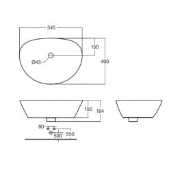 Chậu đặt bàn American Standard WP-F633