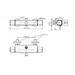 Vòi sen tắm gắn tường American Standard WF-0715