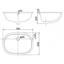 Chậu âm bàn American Standard 0458-WT