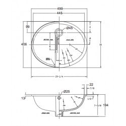Chậu âm bàn American Standard VF-0496