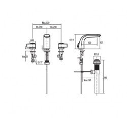 Vòi chậu nóng lạnh American Standard WF-6803