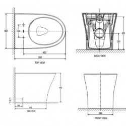 Bàn cầu đặt sàn American Standard Signature VF-2141S