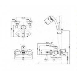 Sen vòi nóng lạnh Inax BFV-1403S-3C