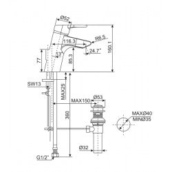 Vòi nóng lạnh American Standard WF-3907
