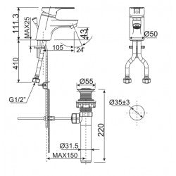 Vòi nóng lạnh American Standard WF-1401