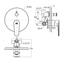 Bộ trộn âm American Standard WF-B221