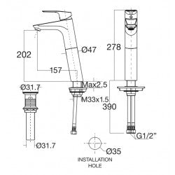 Vòi nóng lạnh American Standard WF-0303
