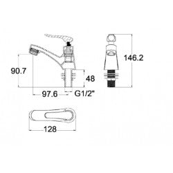 Vòi lạnh American Standard A-7009C