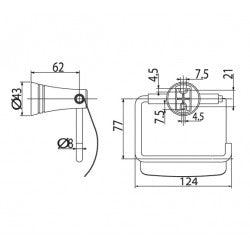 Móc giấy có nắp American Standard WF-6586