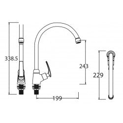Vòi bếp lạnh American Standard A-7054J