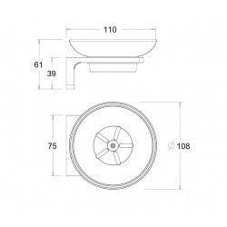 Đĩa đựng xà phòng American Standard K-1382