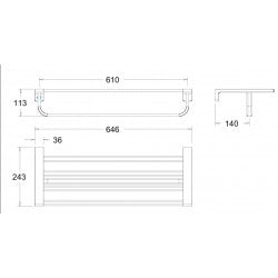 Kệ treo khăn American Standard K-1395