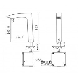 Vòi chậu cảm ứng cổ cao American Standard WF-8507.DC